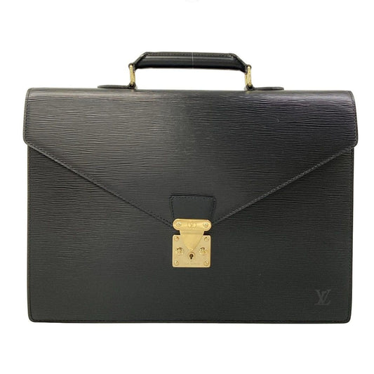 Louis Vuitton Business Bag Epi Serviette Ambassador Noir Leather