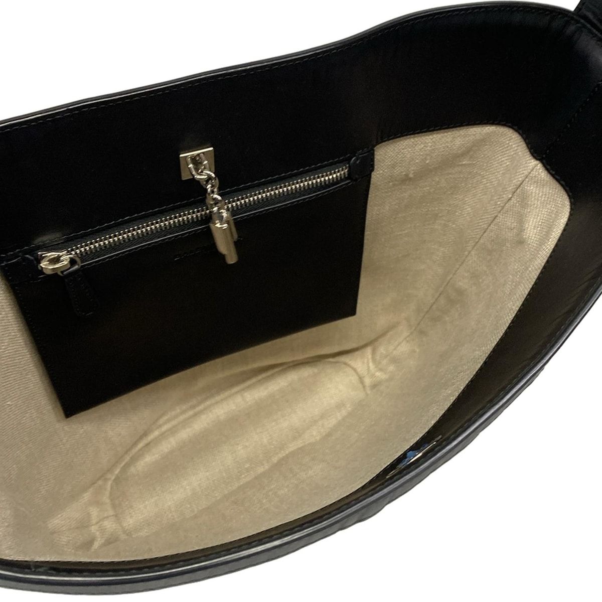 Balenciaga Shoulder Bag Ivory Black Basket Leather — view 7