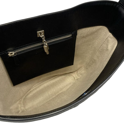 Balenciaga Shoulder Bag Ivory Black Basket Leather — view 7