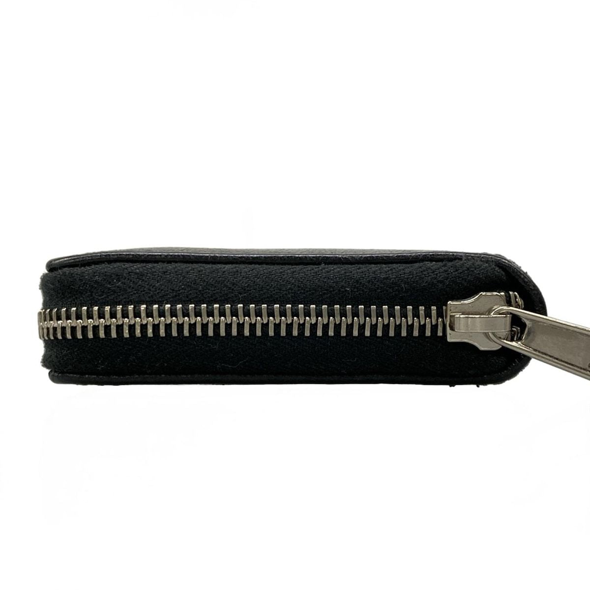 Gucci Wallet Interlocking Black Zip Around Leather — view 8