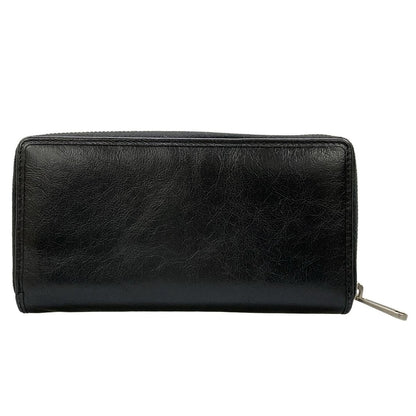 Gucci Wallet Interlocking Black Zip Around Leather — view 2