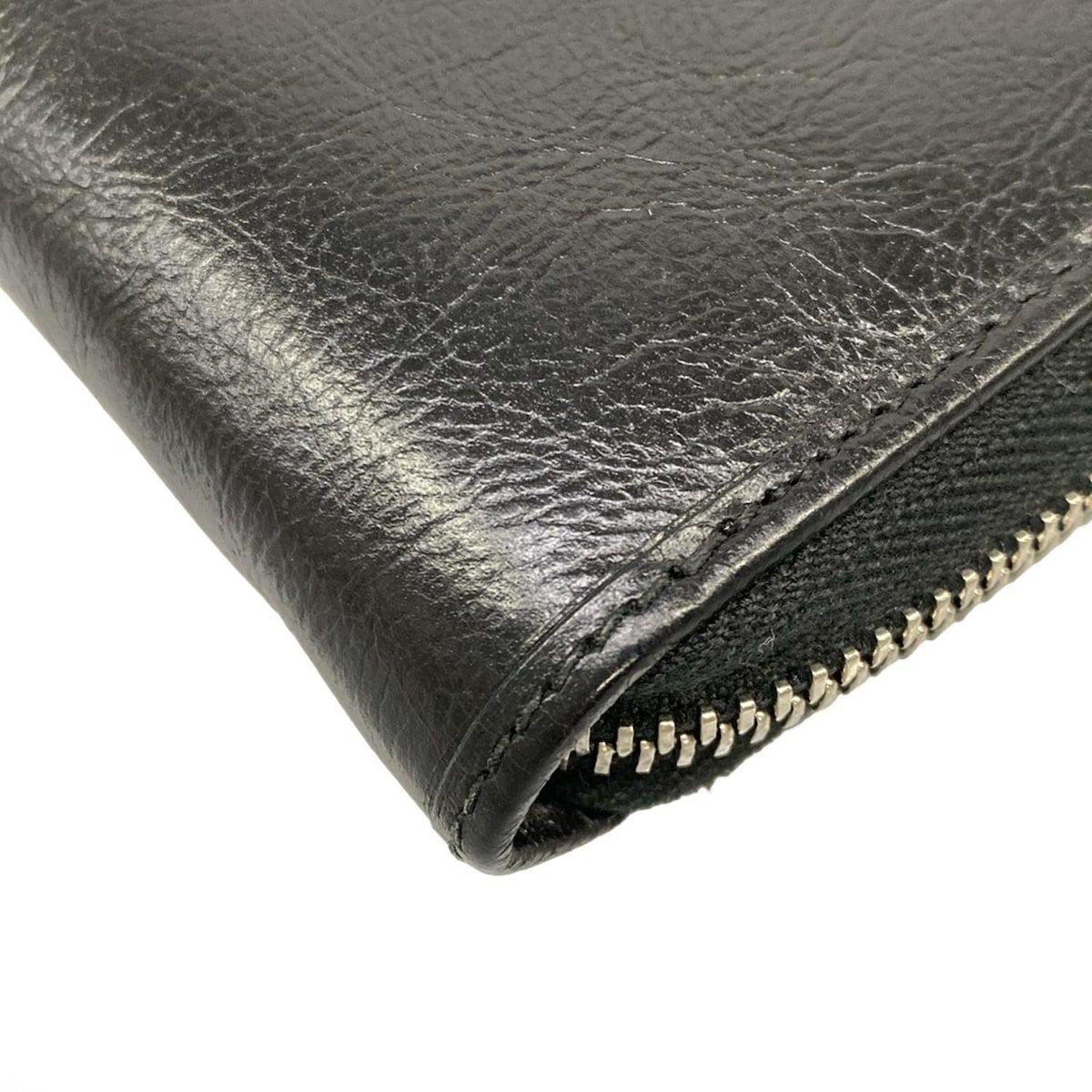 Gucci Wallet Interlocking Black Zip Around Leather — view 7