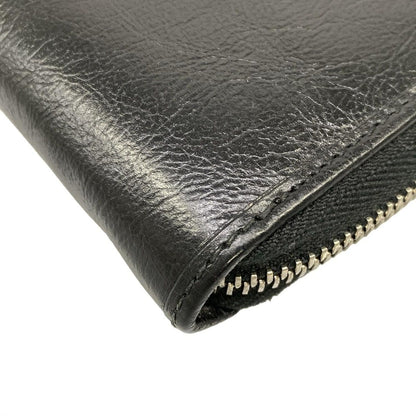 Gucci Wallet Interlocking Black Zip Around Leather — view 7