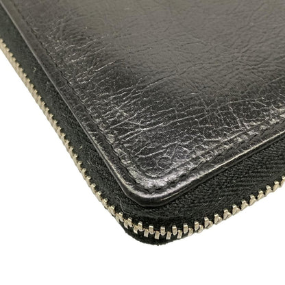 Gucci Wallet Interlocking Black Zip Around Leather — view 6