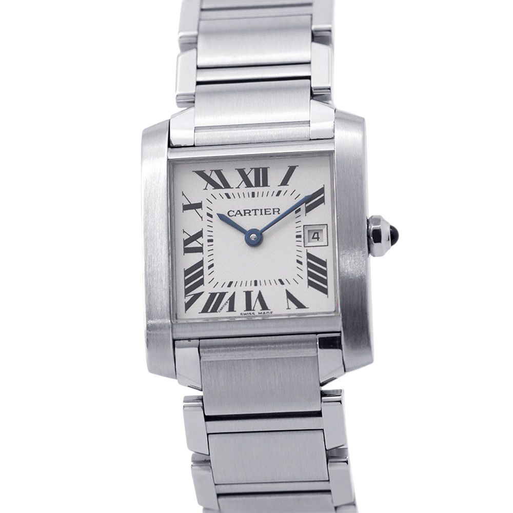 Cartier Tank Francaise MM Watch White Dial Quartz
