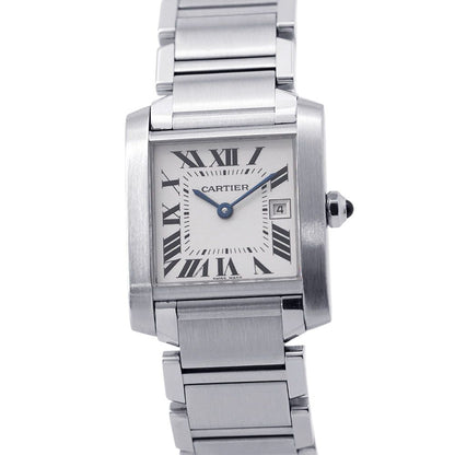 Cartier Tank Francaise MM Watch White Dial Quartz