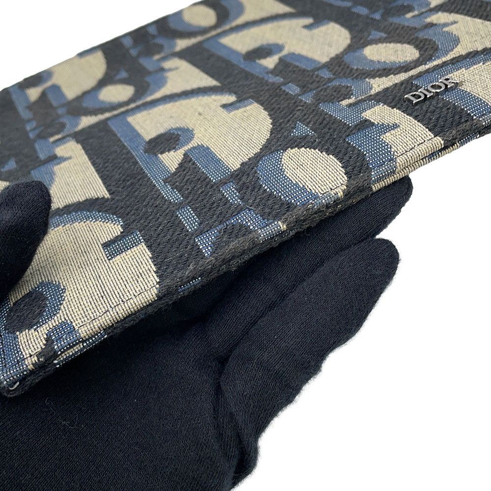 Dior Clutch Maxio Oblique Black Jacquard Canvas — view 6
