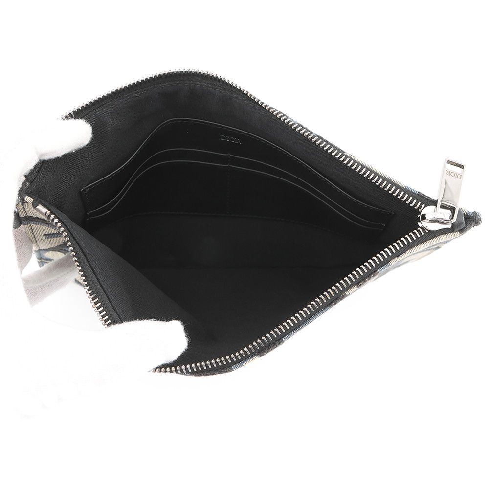 Dior Clutch Maxio Oblique Black Jacquard Canvas — view 5