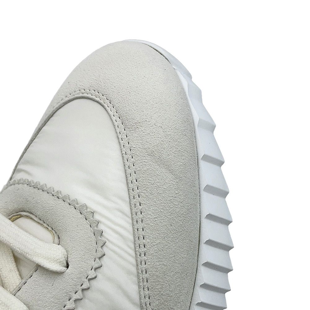 Hermes Sneakers Bouncing Nylon Suede 40.5 Shoes White — view 6