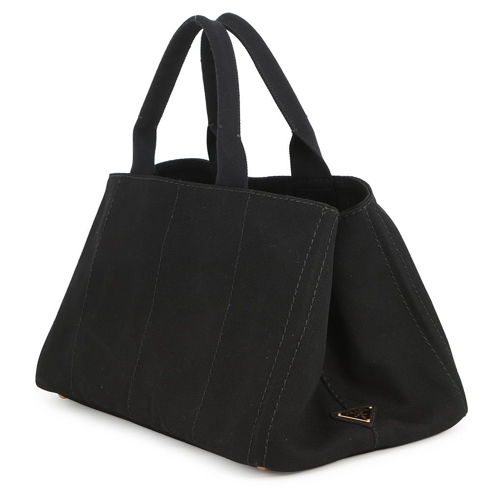 Prada Tote Canapa Canvas Black — view 2