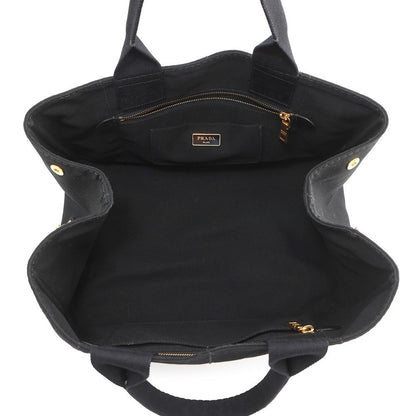 Prada Tote Canapa Canvas Black — view 5