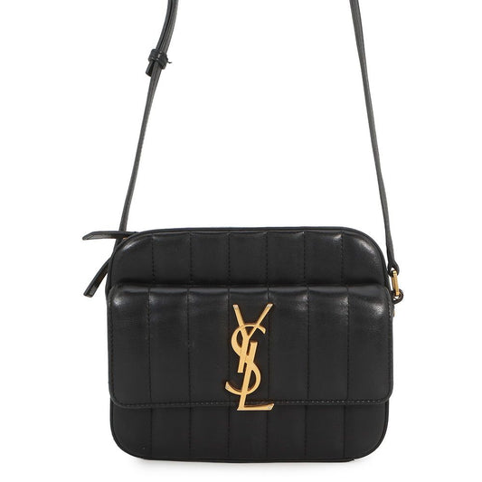 Saint Laurent Paris Shoulder Bag Vicki Leather Black