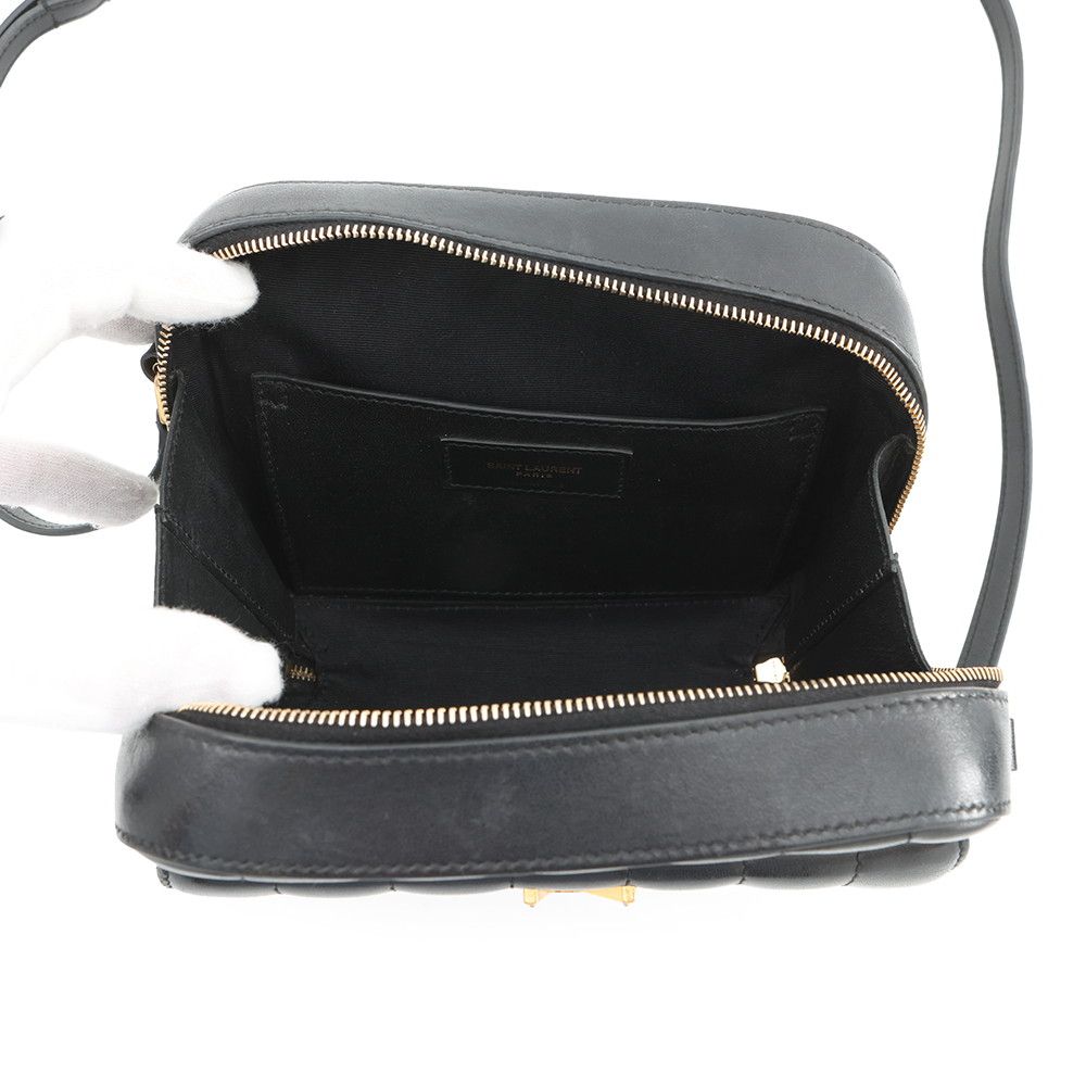 Saint Laurent Paris Shoulder Bag Vicki Leather Black — view 6
