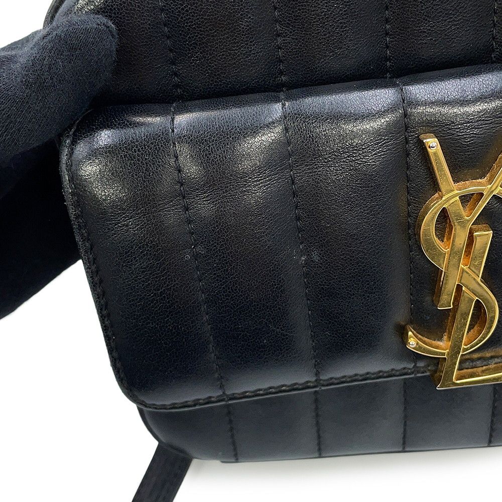 Saint Laurent Paris Shoulder Bag Vicki Leather Black — view 7