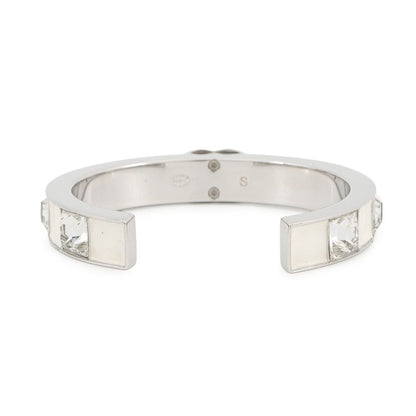 Chanel Bangle CC Logo Metal Rhinestone Bracelet — view 3