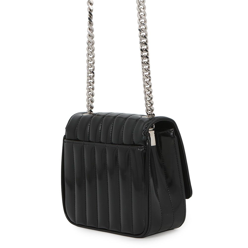 Saint Laurent Paris Chain Shoulder Bag Vicky Small Patent Leather Black — view 2