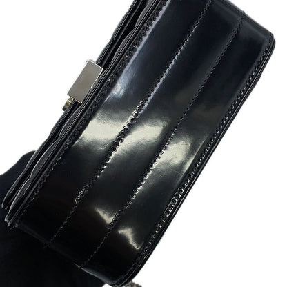Saint Laurent Paris Chain Shoulder Bag Vicky Small Patent Leather Black — view 8