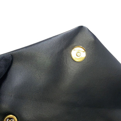 Saint Laurent Paris Chainshoulder Lou Small Cuffleather Black Handbag — view 9