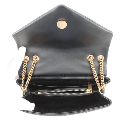 Saint Laurent Paris Chainshoulder Lou Small Cuffleather Black Handbag — view 6