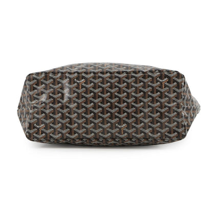 Goyard Tote Saint Louis PM Leather Black Herringbone with Pouch — view 3