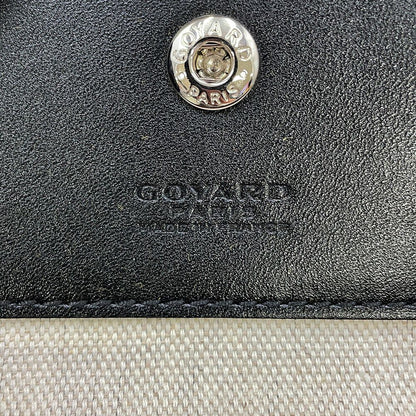Goyard Tote Saint Louis PM Leather Black Herringbone with Pouch — view 9
