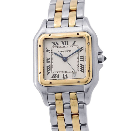 Cartier Panthere MM 2 Row Watch Ivory Dial