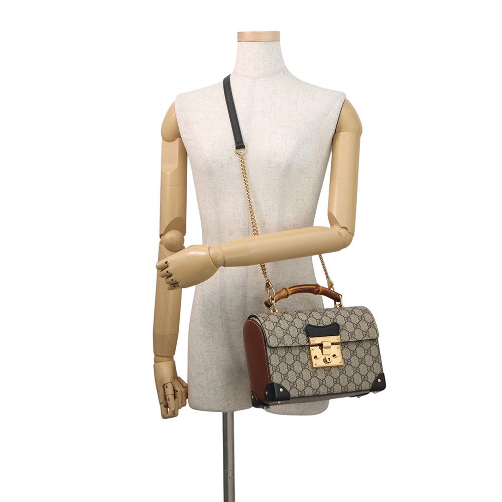 Gucci Padlock GG Small Bamboo Supreme 2-Way Shoulder Bag — view 5
