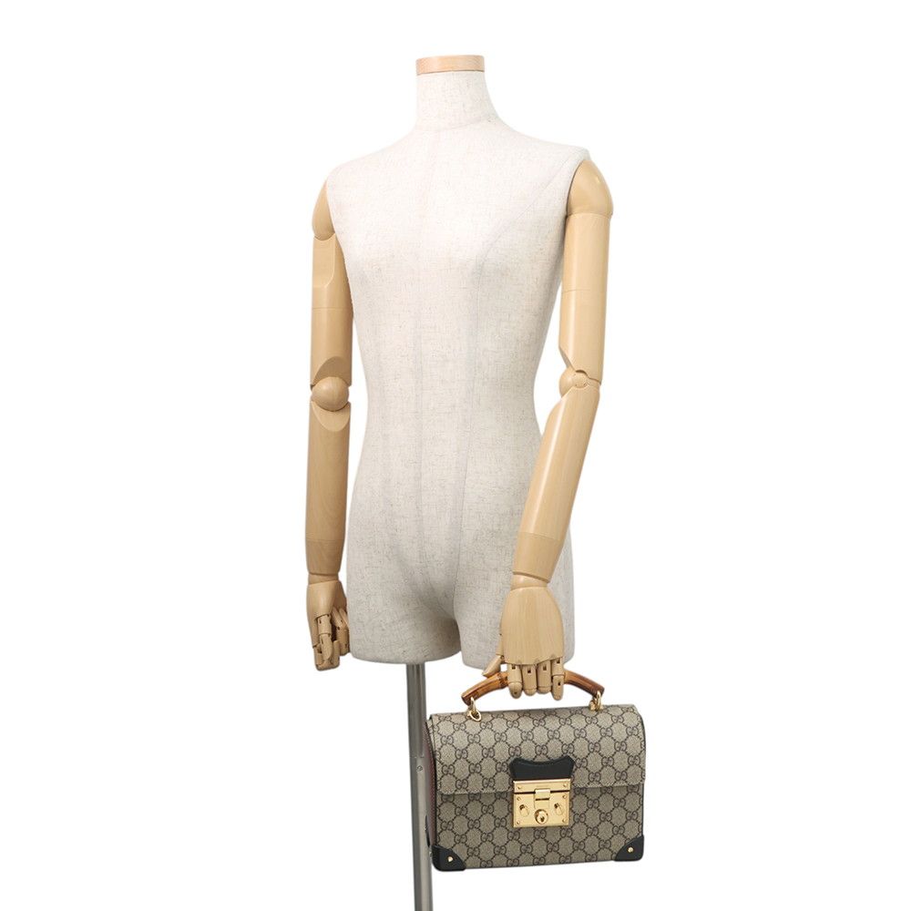 Gucci Padlock GG Small Bamboo Supreme 2-Way Shoulder Bag — view 4