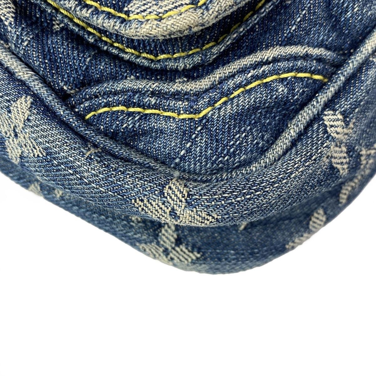 Louis Vuitton Waist Pouch Monogram Denim Bum Bag Blue — view 7