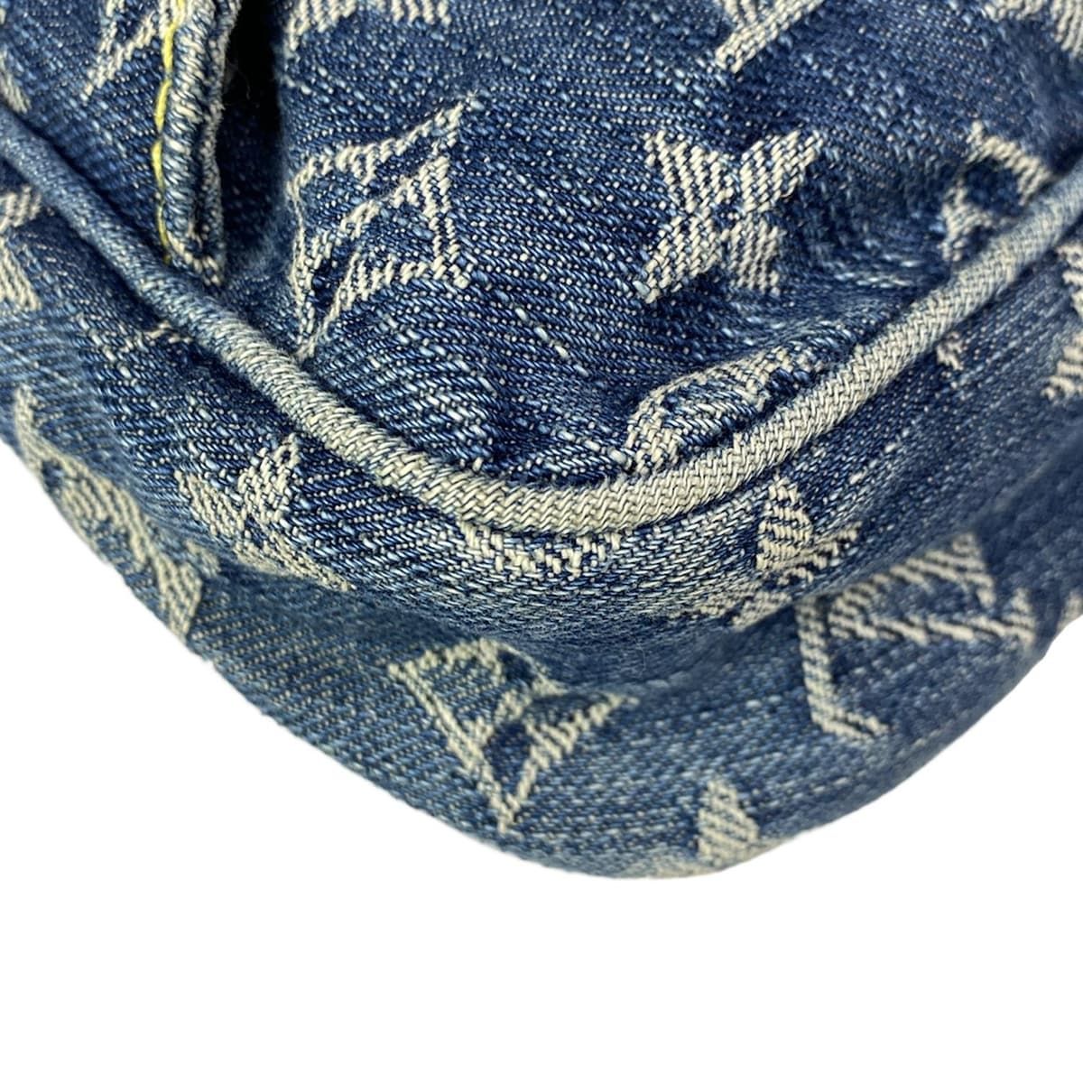 Louis Vuitton Waist Pouch Monogram Denim Bum Bag Blue — view 8