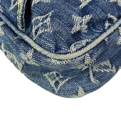 Louis Vuitton Waist Pouch Monogram Denim Bum Bag Blue — view 8