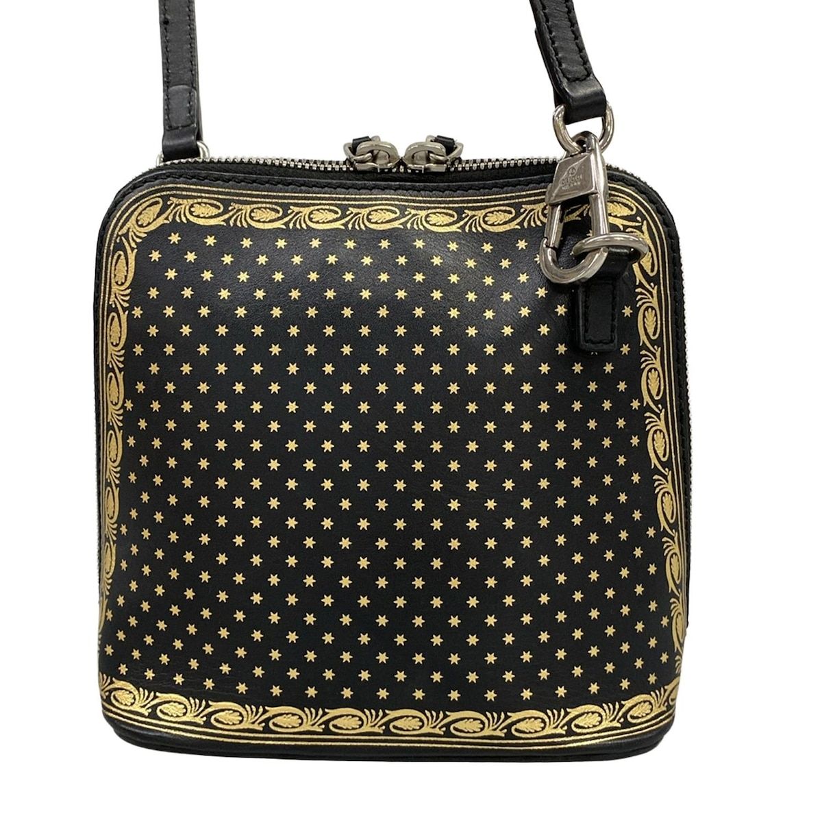 Gucci Shoulder Bag Guccy Black Gold Leather — view 3