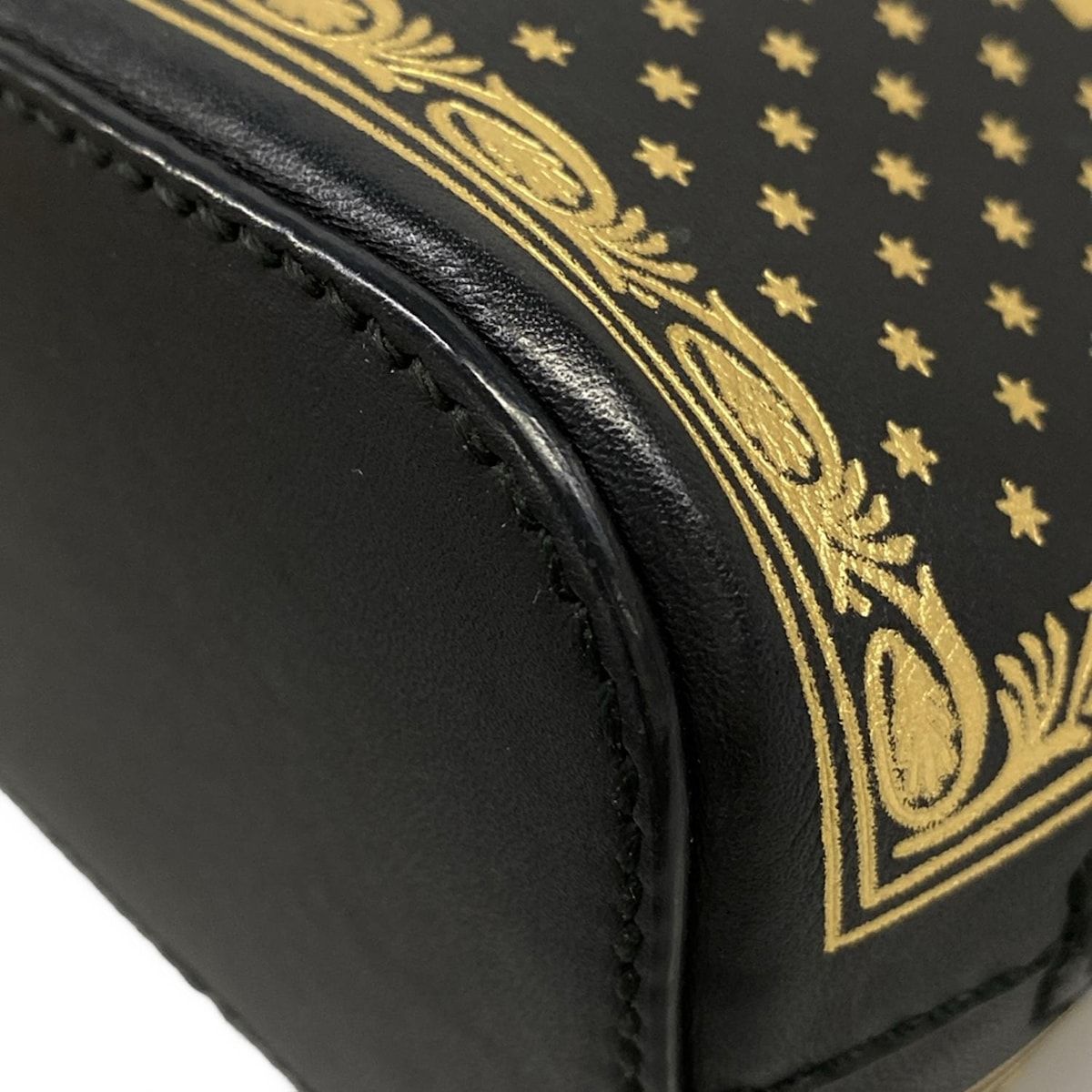 Gucci Shoulder Bag Guccy Black Gold Leather — view 6