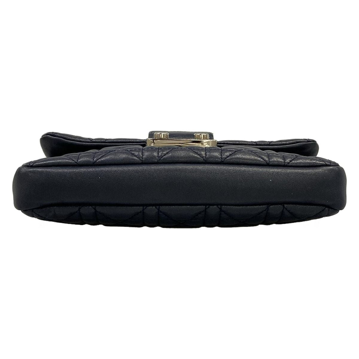 Dior Shoulder Bag New Rock Cannage Stitch Navy Chain Leather — view 5