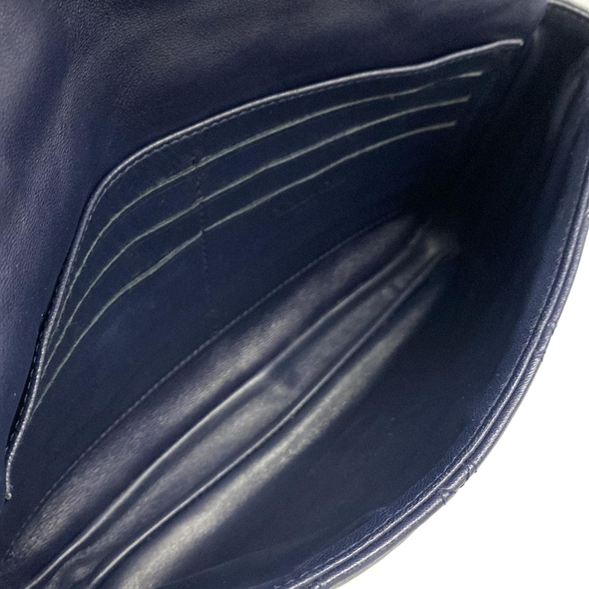 Dior Shoulder Bag New Rock Cannage Stitch Navy Chain Leather — view 7