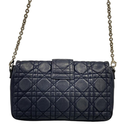Dior Shoulder Bag New Rock Cannage Stitch Navy Chain Leather — view 3