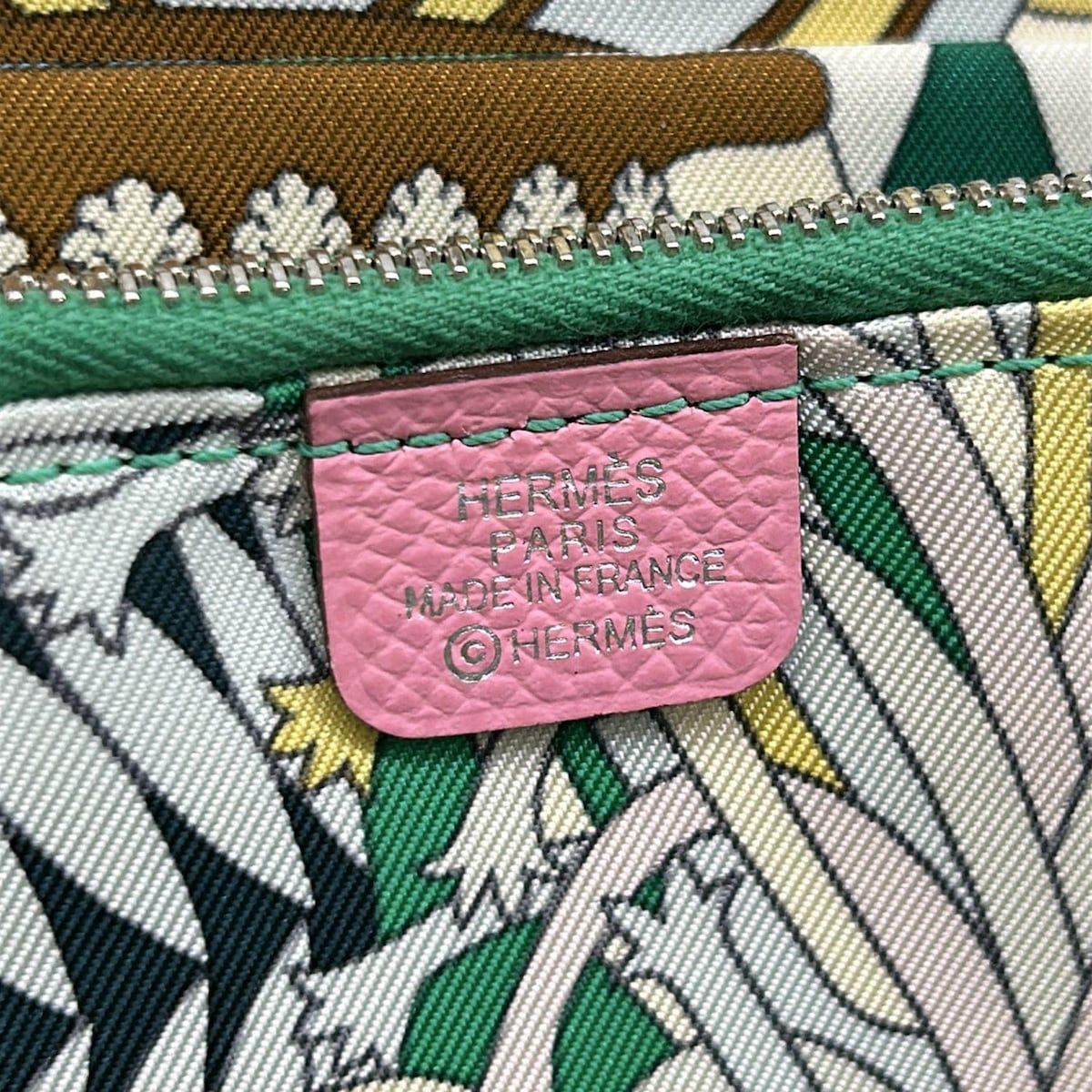 Hermes Wallet Azap Long Silk in Pink Silver — view 5