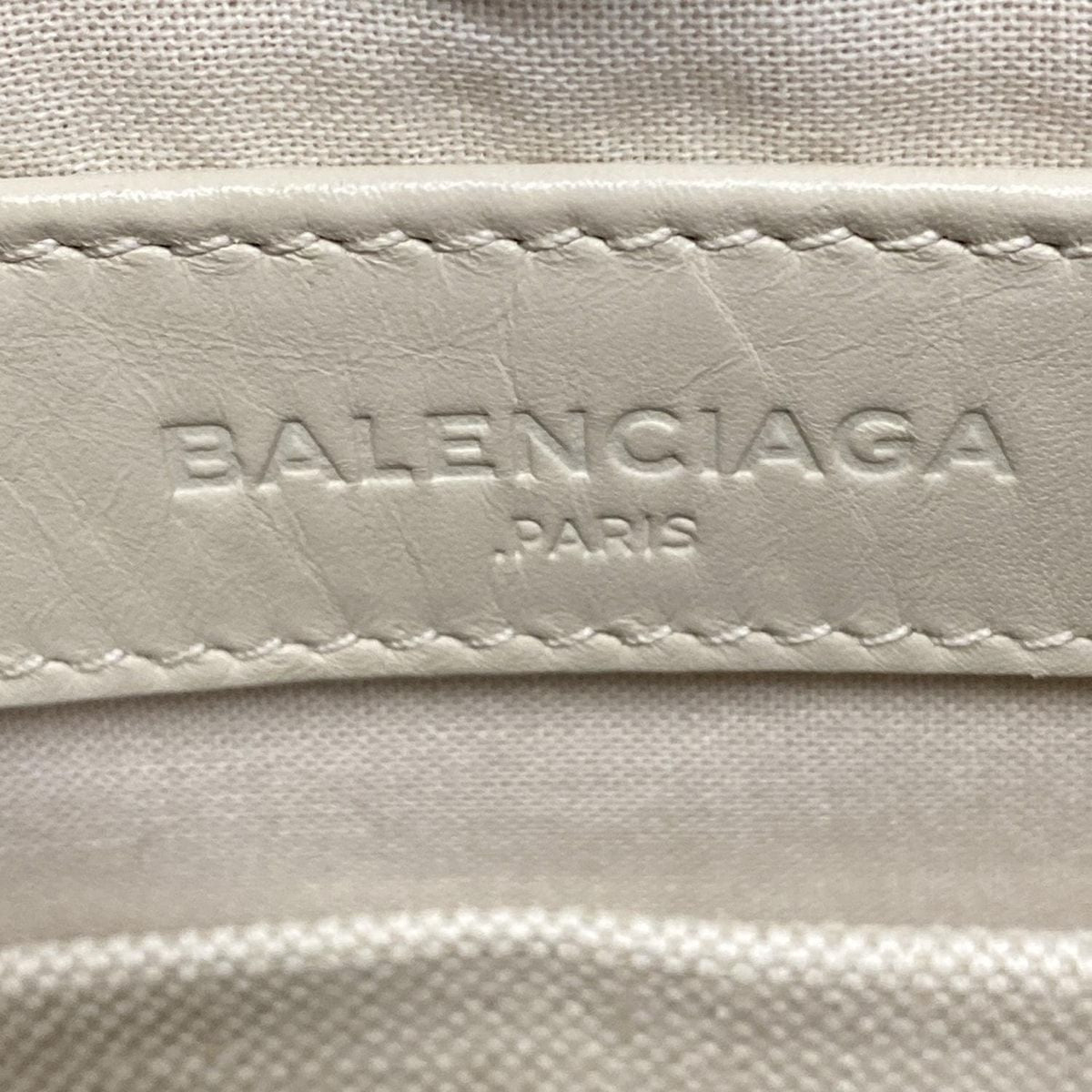 Balenciaga Shoulder Bag Navy Pochette Yellow Leather — view 8