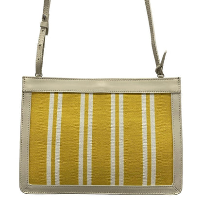 Balenciaga Shoulder Bag Navy Pochette Yellow Leather — view 3