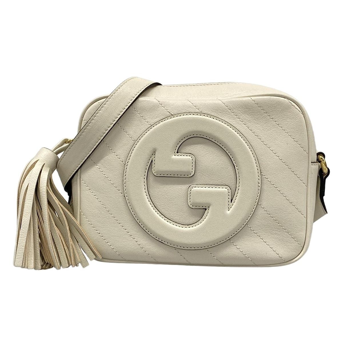 Gucci Shoulder Bag Blanc Ivory Leather