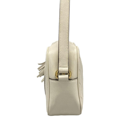 Gucci Shoulder Bag Blanc Ivory Leather — view 4