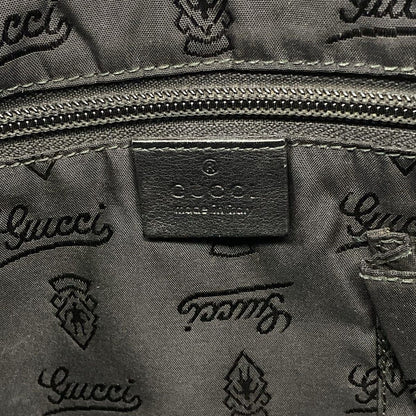 Gucci Shoulder Bag Guccissima Line Black Leather — view 8