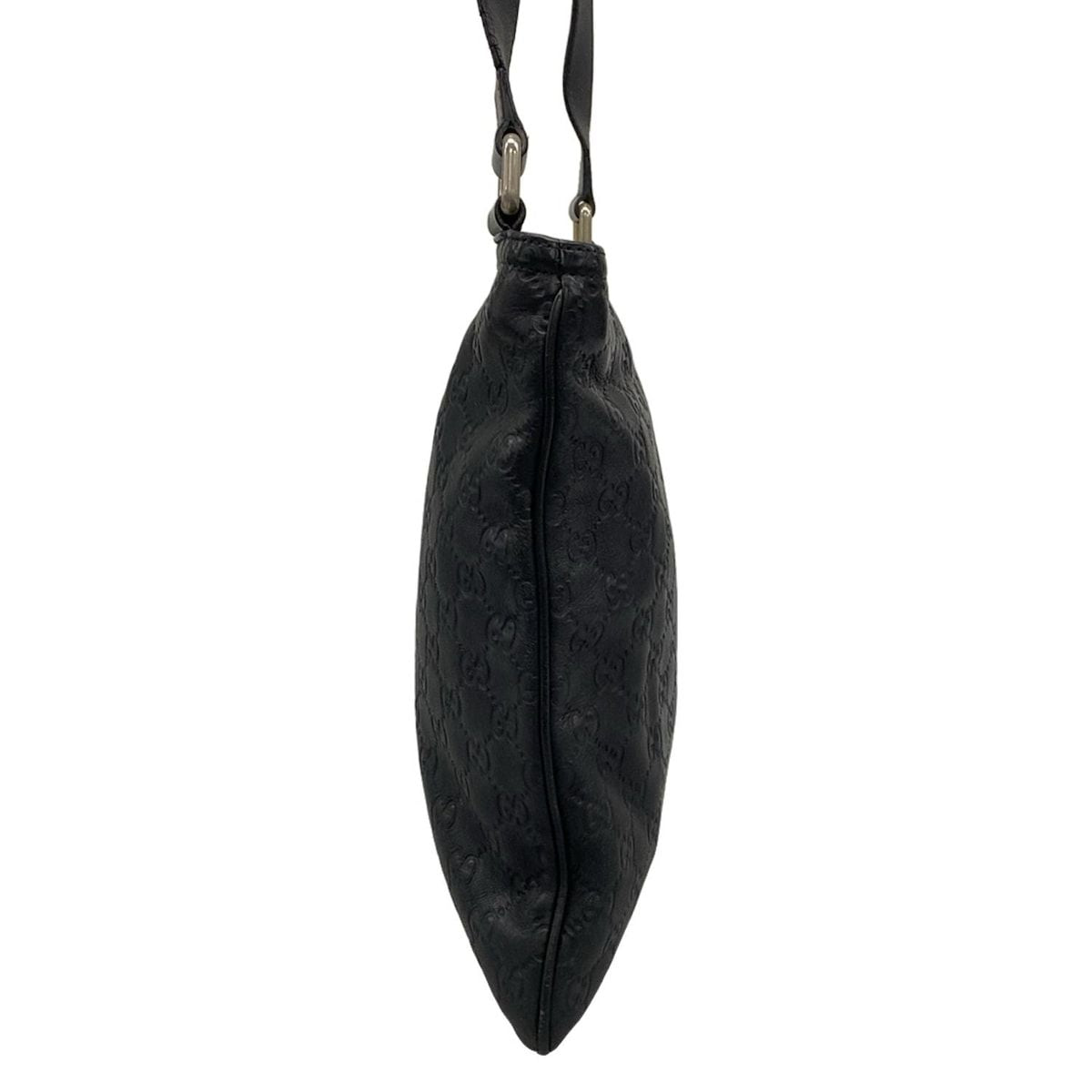 Gucci Shoulder Bag Guccissima Line Black Leather — view 4