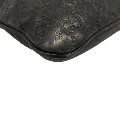 Gucci Shoulder Bag Guccissima Line Black Leather — view 6