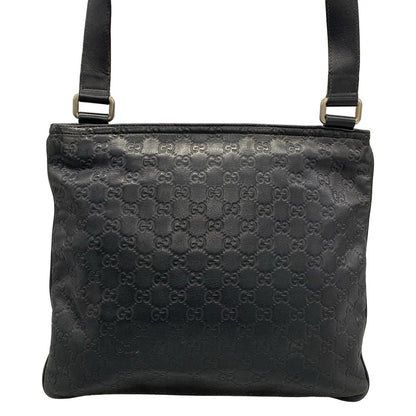Gucci Shoulder Bag Guccissima Line Black Leather — view 3