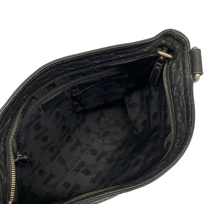 Gucci Shoulder Bag Guccissima Line Black Leather — view 7