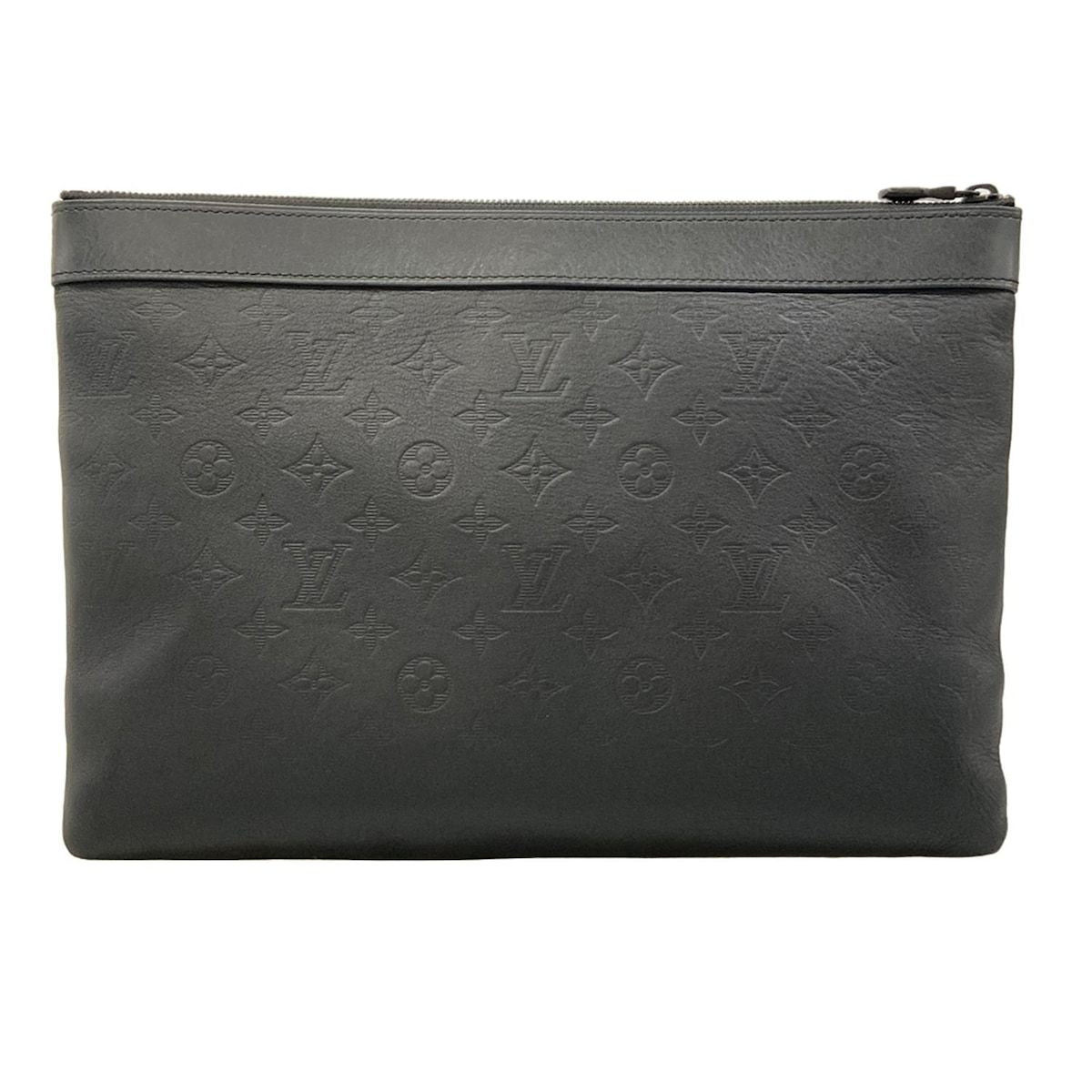 Louis Vuitton Clutch Monogram Shadow Pochette Discovery Leather — view 3