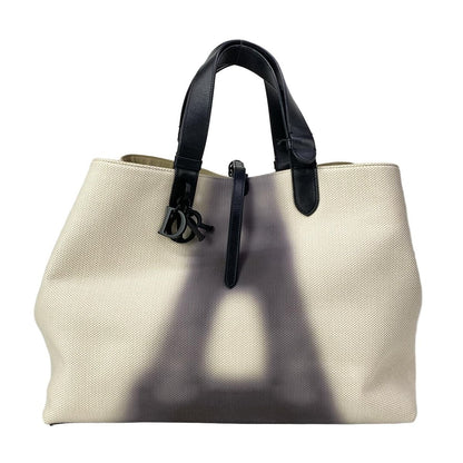 Dior Tote Toujour Ivory Black Leather