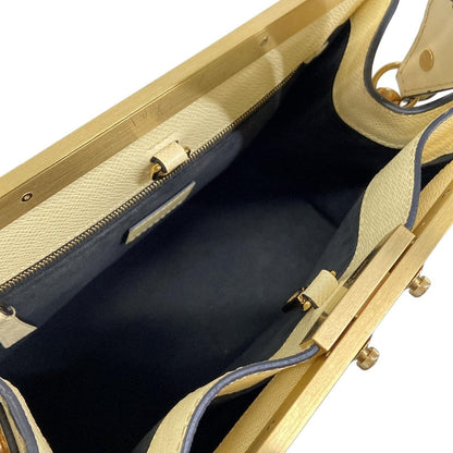 Louis Vuitton Handbag Taiga City Frame Ivory Leather — view 7