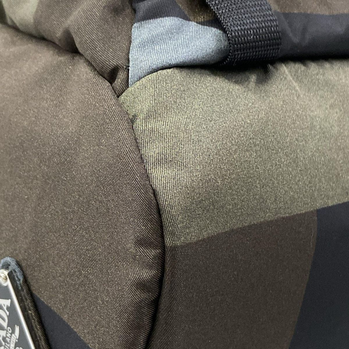 Prada Backpack Dark Green Black Multi — view 6
